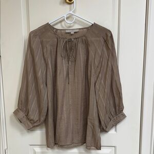 LOFT Brown Blouse